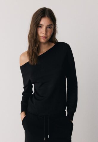 Soft-Touch Off-The-Shoulder Sweatshirt Soft-Touch Off-The-Shoulder Sweatshirt