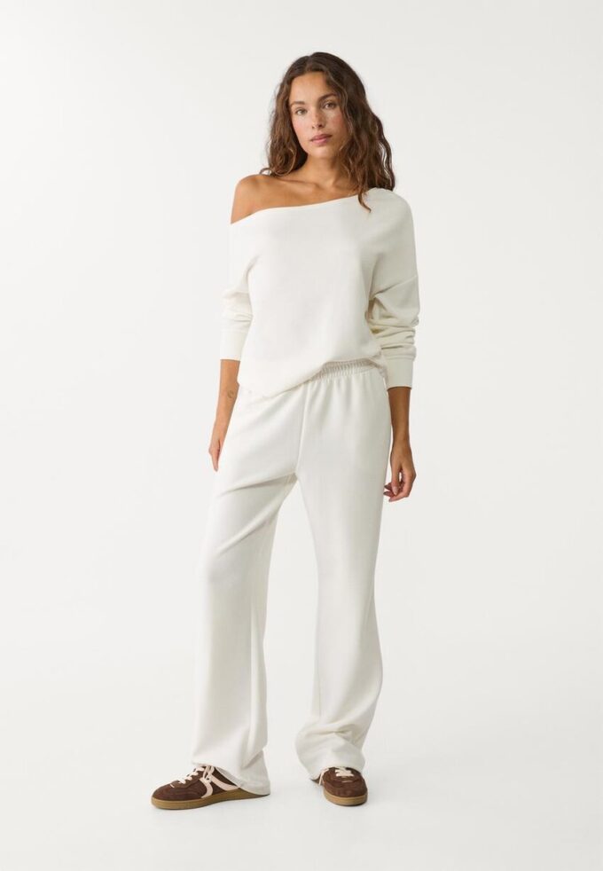 Soft-Touch Off-The-Shoulder Sweatshirt Soft-Touch Off-The-Shoulder Sweatshirt