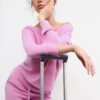 Soft-Touch Off-The-Shoulder Sweatshirt Soft-Touch Off-The-Shoulder Sweatshirt