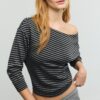 Soft-Touch Off-The-Shoulder Sweatshirt Soft-Touch Off-The-Shoulder Sweatshirt