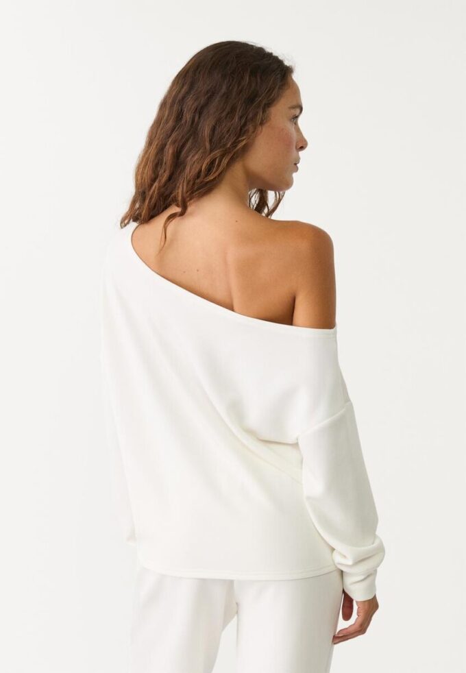 Soft-Touch Off-The-Shoulder Sweatshirt Soft-Touch Off-The-Shoulder Sweatshirt