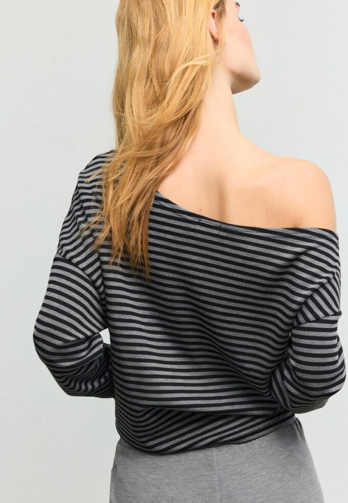 Soft-Touch Off-The-Shoulder Sweatshirt Soft-Touch Off-The-Shoulder Sweatshirt