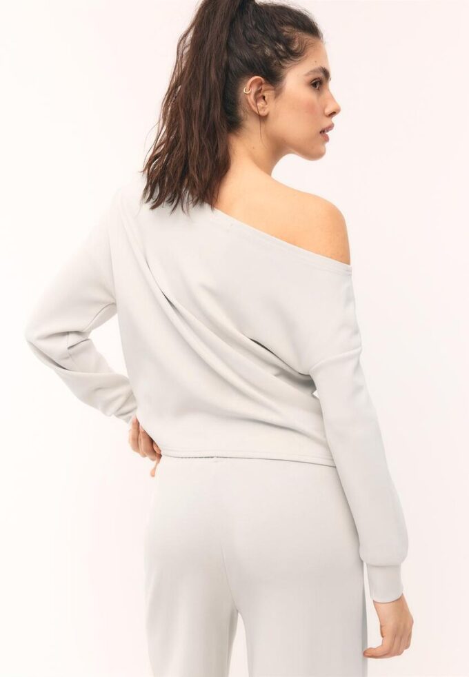 Soft-Touch Off-The-Shoulder Sweatshirt Soft-Touch Off-The-Shoulder Sweatshirt