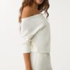 Soft-Touch Off-The-Shoulder Sweatshirt Soft-Touch Off-The-Shoulder Sweatshirt
