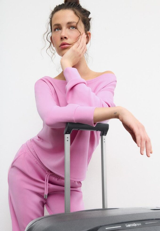 Soft-Touch Off-The-Shoulder Sweatshirt Soft-Touch Off-The-Shoulder Sweatshirt