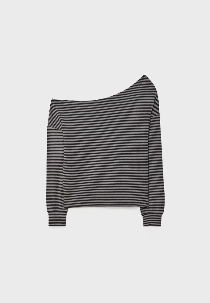 Soft-Touch Off-The-Shoulder Sweatshirt Soft-Touch Off-The-Shoulder Sweatshirt