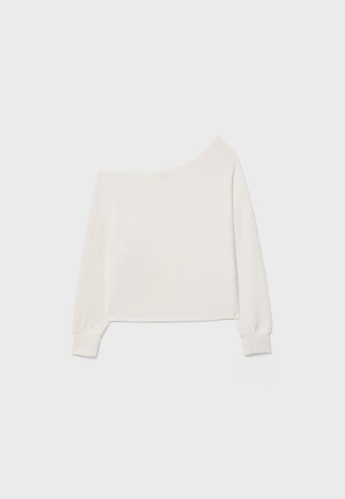 Soft-Touch Off-The-Shoulder Sweatshirt Soft-Touch Off-The-Shoulder Sweatshirt