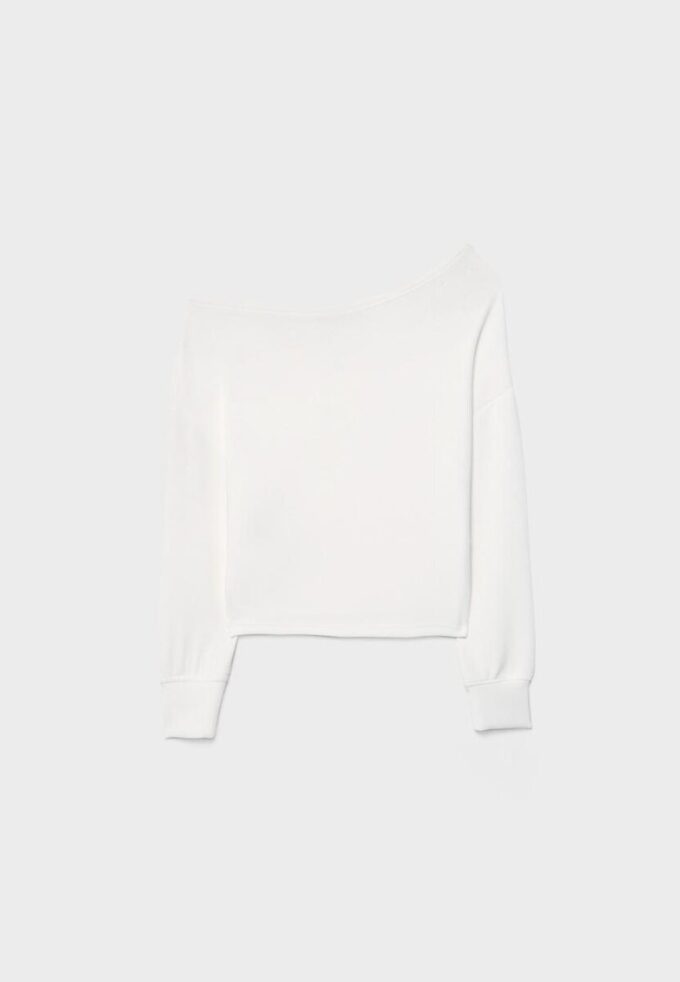 Soft-Touch Off-The-Shoulder Sweatshirt Soft-Touch Off-The-Shoulder Sweatshirt