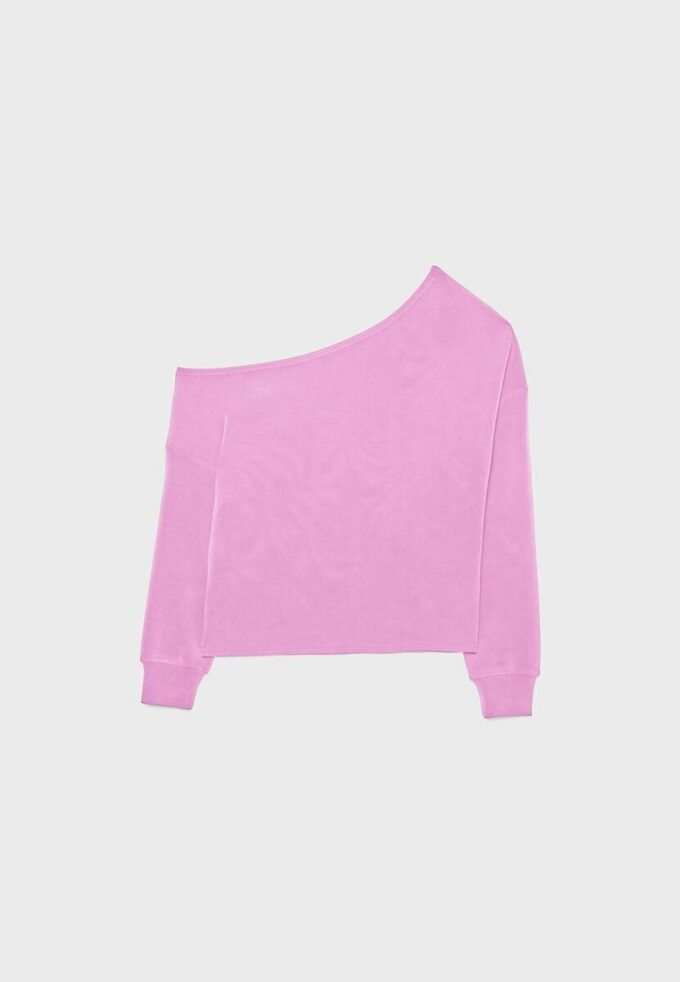 Soft-Touch Off-The-Shoulder Sweatshirt Soft-Touch Off-The-Shoulder Sweatshirt