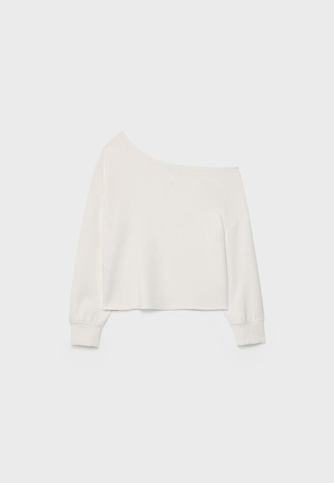 Soft-Touch Off-The-Shoulder Sweatshirt Soft-Touch Off-The-Shoulder Sweatshirt