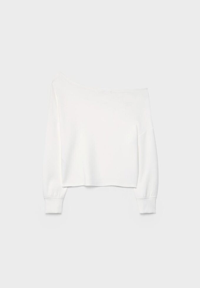 Soft-Touch Off-The-Shoulder Sweatshirt Soft-Touch Off-The-Shoulder Sweatshirt