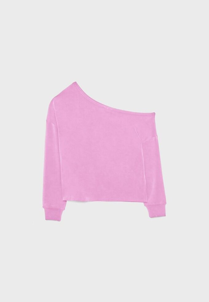 Soft-Touch Off-The-Shoulder Sweatshirt Soft-Touch Off-The-Shoulder Sweatshirt