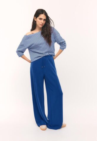 Soft-Touch Palazzo Jogger Trousers
