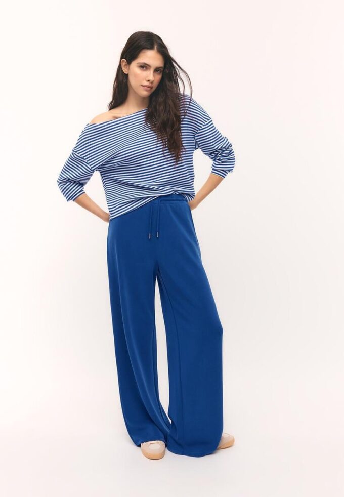 Soft-Touch Palazzo Jogger Trousers