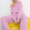 Soft-Touch Palazzo Jogger Trousers