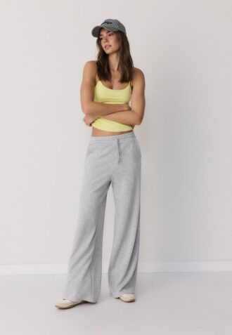 Soft-Touch Palazzo Jogger Trousers
