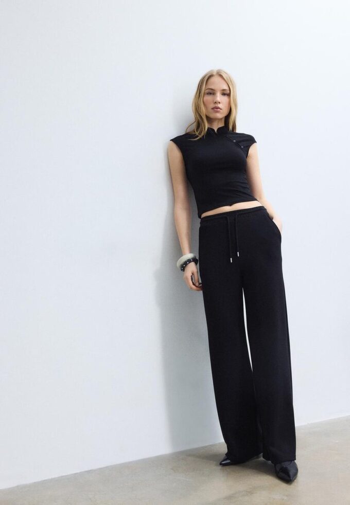 Soft-Touch Palazzo Jogger Trousers Soft-Touch Palazzo Jogger Trousers