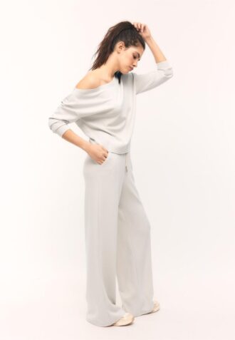 Soft-Touch Palazzo Jogger Trousers