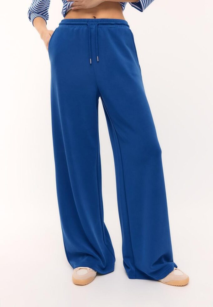 Soft-Touch Palazzo Jogger Trousers