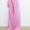 Soft-Touch Palazzo Jogger Trousers
