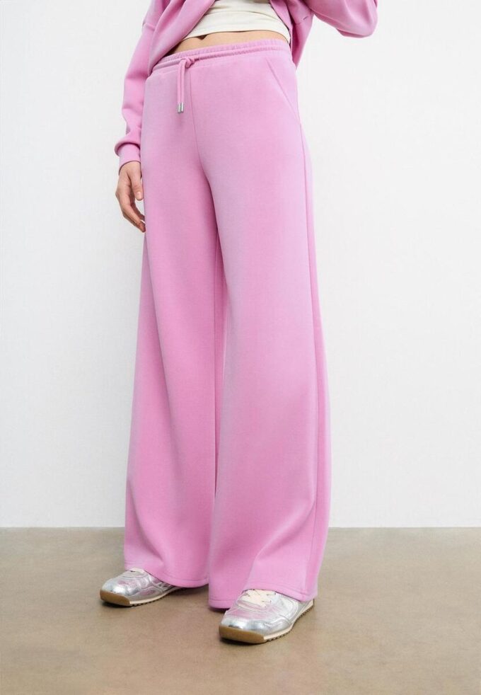 Soft-Touch Palazzo Jogger Trousers
