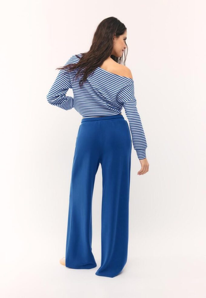 Soft-Touch Palazzo Jogger Trousers