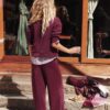 Soft-Touch Palazzo Jogger Trousers