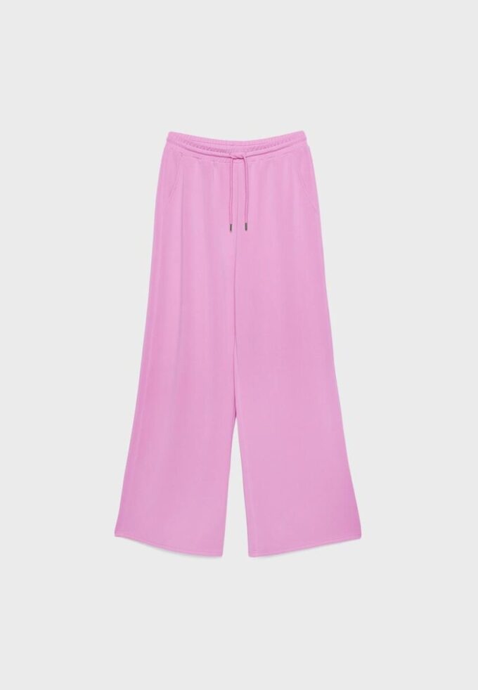 Soft-Touch Palazzo Jogger Trousers