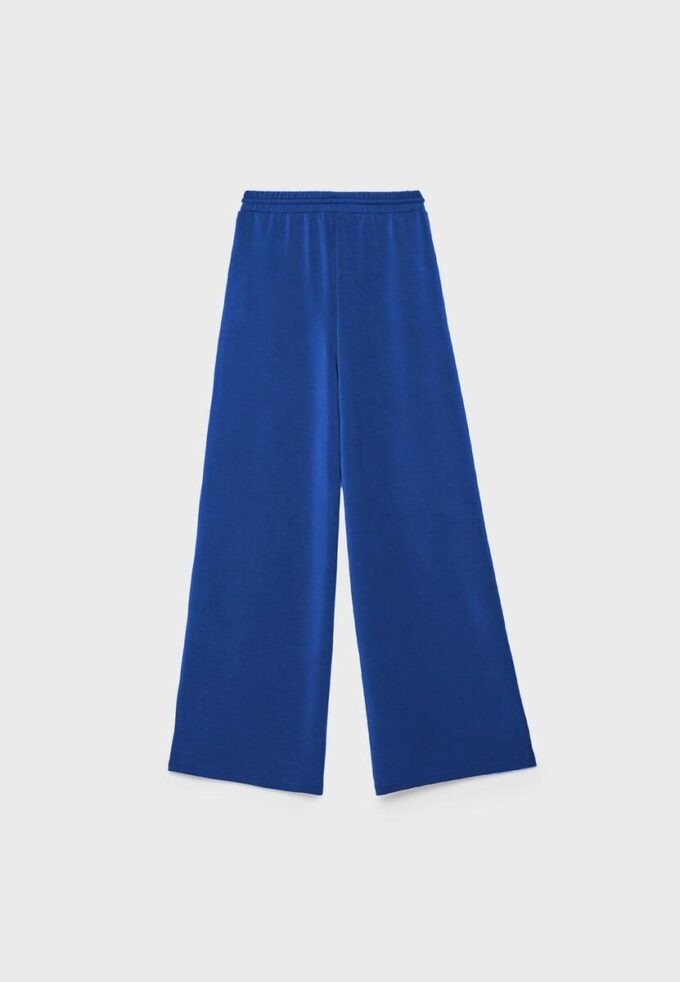 Soft-Touch Palazzo Jogger Trousers