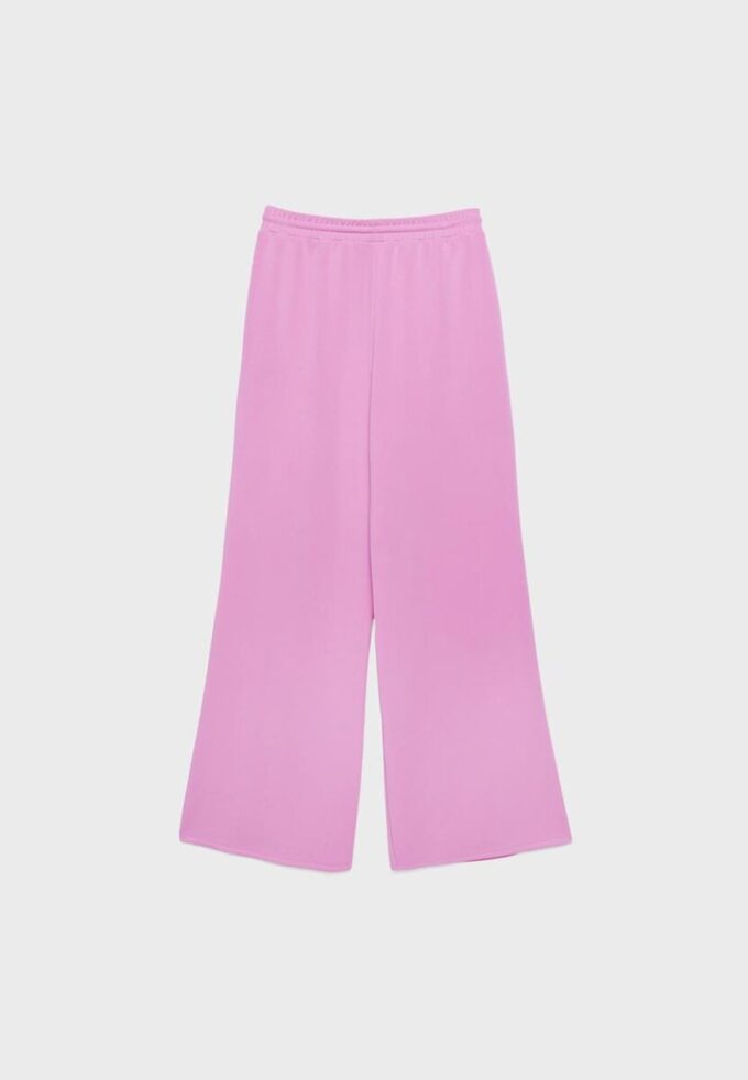 Soft-Touch Palazzo Jogger Trousers