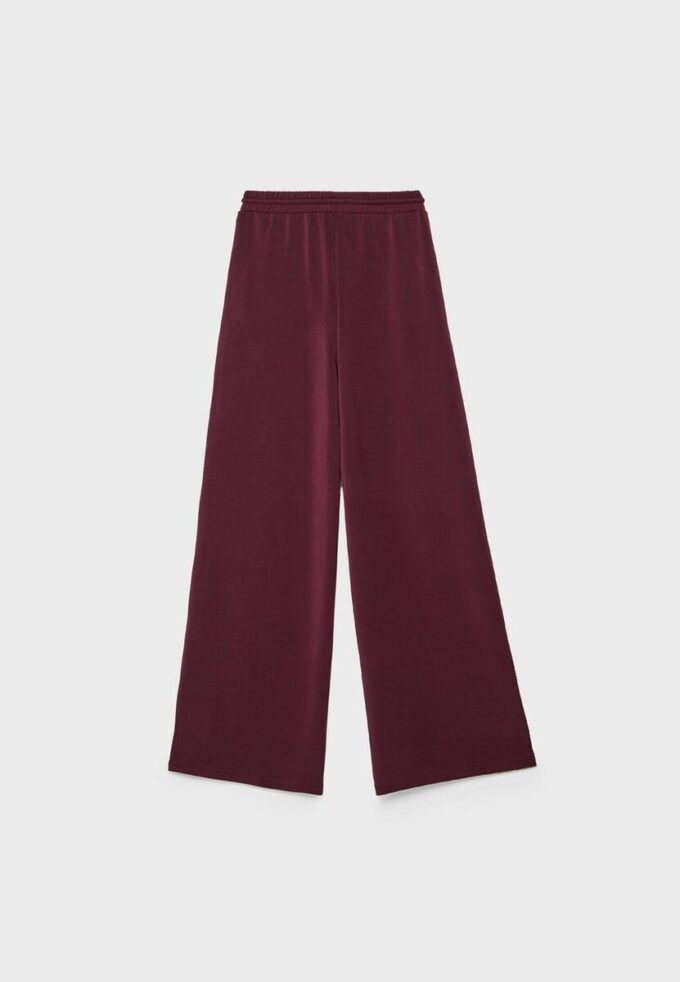 Soft-Touch Palazzo Jogger Trousers