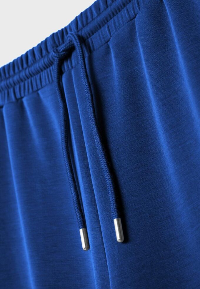 Soft-Touch Palazzo Jogger Trousers