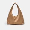 Soft Touch Shoulder Bag with Rhinestones