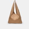 Soft Touch Shoulder Bag with Zips