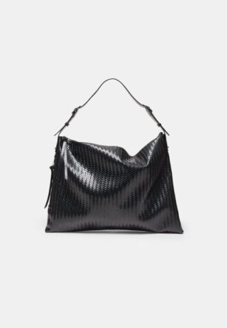 Soft Touch Shoulder Bag with Zips