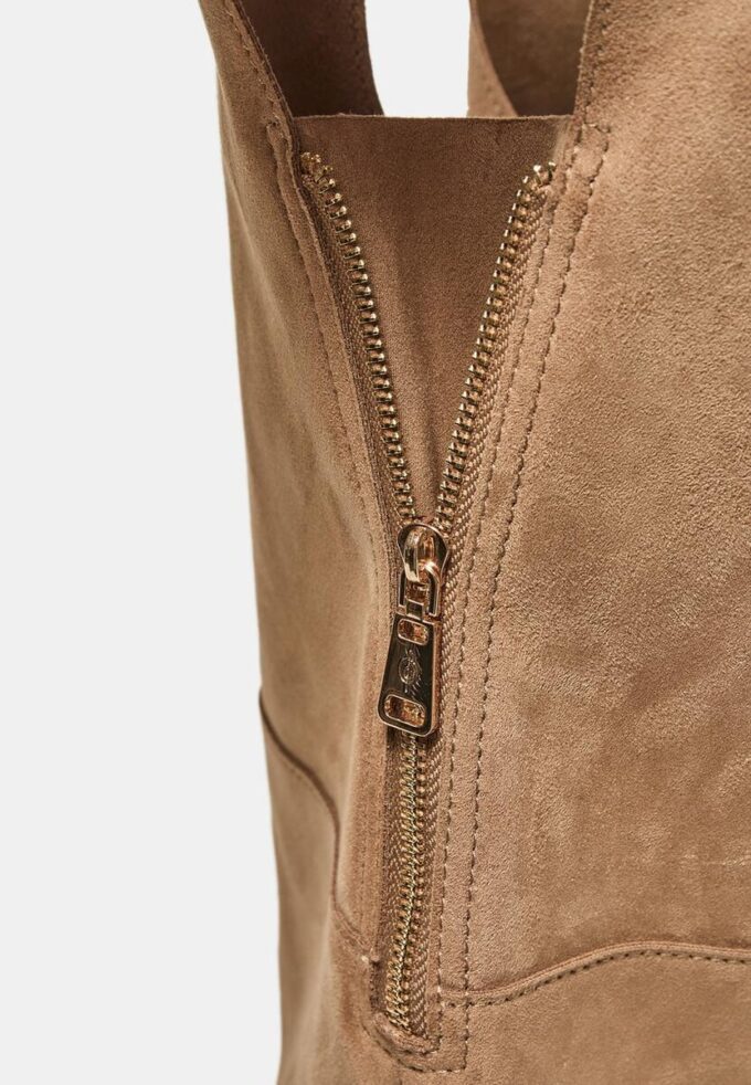 Soft Touch Shoulder Bag with Zips