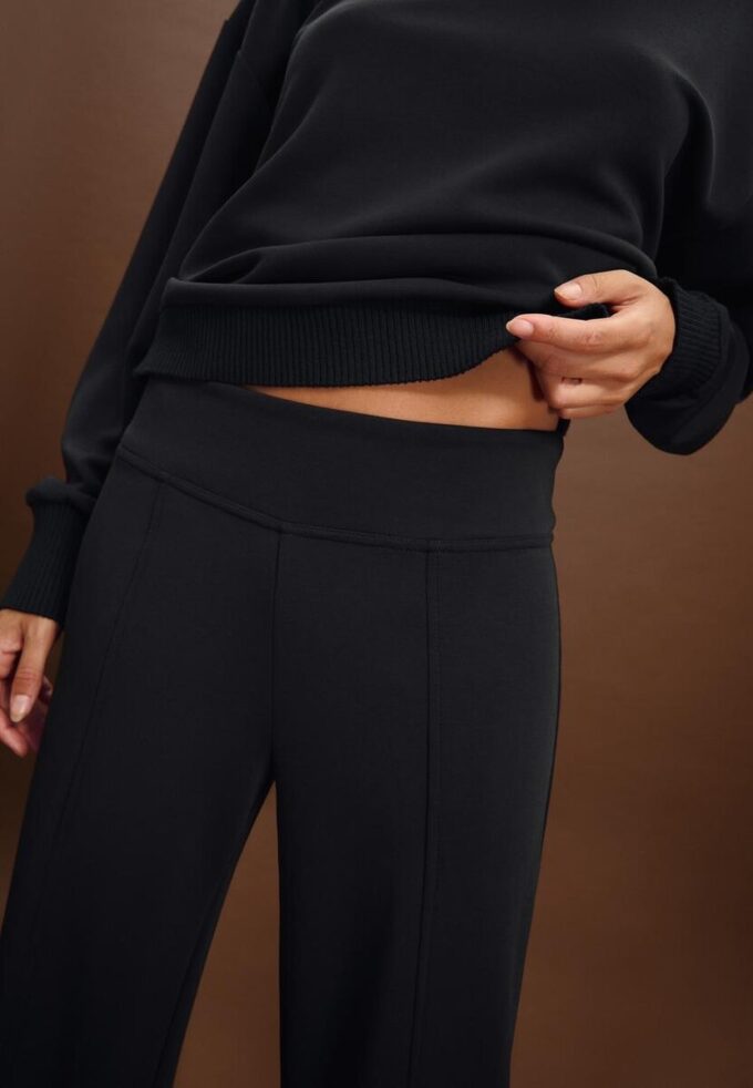 Soft-Touch Straight-Leg Jogger Trousers with Pintuck Detail Soft-Touch Straight-Leg Jogger Trousers with Pintuck Detail
