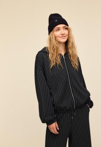 Soft-Touch Striped Sweatshirt