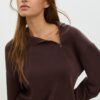 Soft-Touch Sweatshirt with Side Zip Soft-Touch Sweatshirt with Side Zip