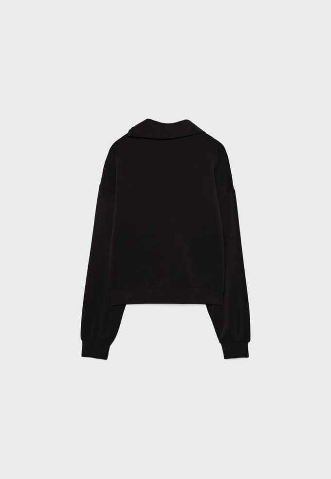 Soft-Touch Sweatshirt with Side Zip Soft-Touch Sweatshirt with Side Zip