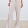 Soft-Touch Wide-Leg Jogger Trousers with Front Seam Detail Soft-Touch Wide-Leg Jogger Trousers with Front Seam Detail
