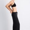 Soft-Touch Wide-Leg Jogger Trousers with Front Seam Detail