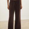 Soft-Touch Wide-Leg Jogger Trousers with Front Seam Detail