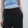 Soft-Touch Wide-Leg Jogger Trousers with Front Seam Detail Soft-Touch Wide-Leg Jogger Trousers with Front Seam Detail