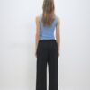 Soft-Touch Wide-Leg Jogger Trousers with Front Seam Detail Soft-Touch Wide-Leg Jogger Trousers with Front Seam Detail