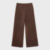 Soft-Touch Wide-Leg Jogger Trousers with Front Seam Detail