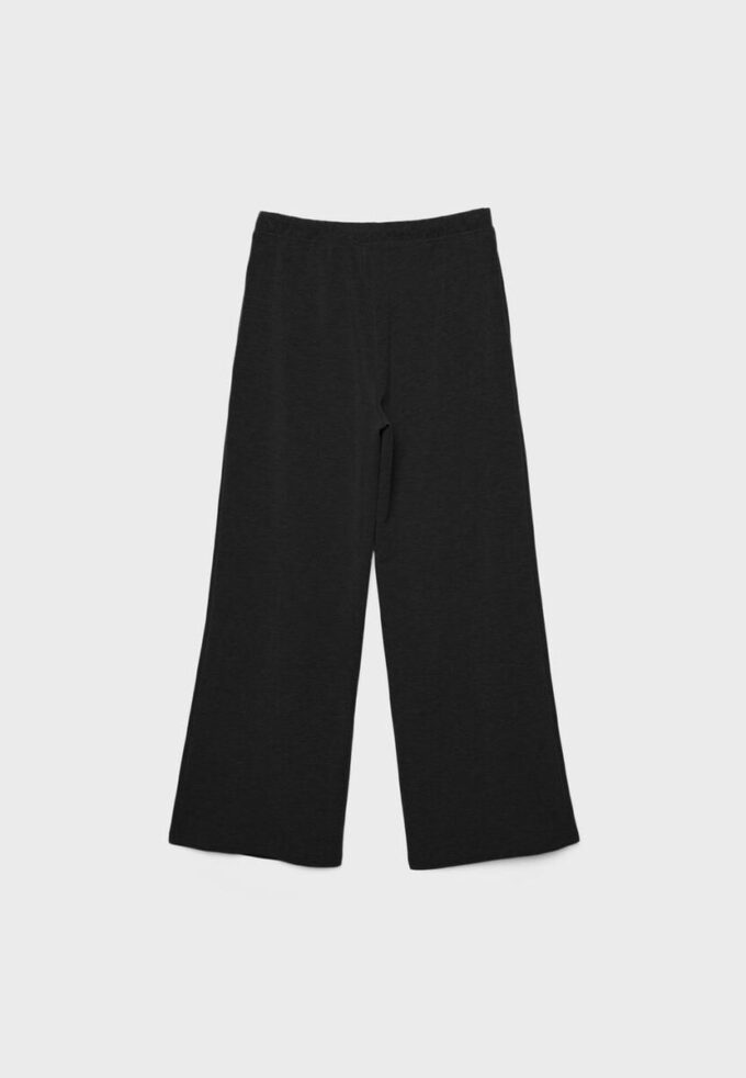Soft-Touch Wide-Leg Jogger Trousers with Front Seam Detail