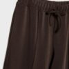 Soft-Touch Wide-Leg Jogger Trousers with Front Seam Detail