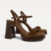 Split Leather Platform Sandals