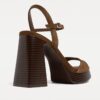 Split Leather Platform Sandals